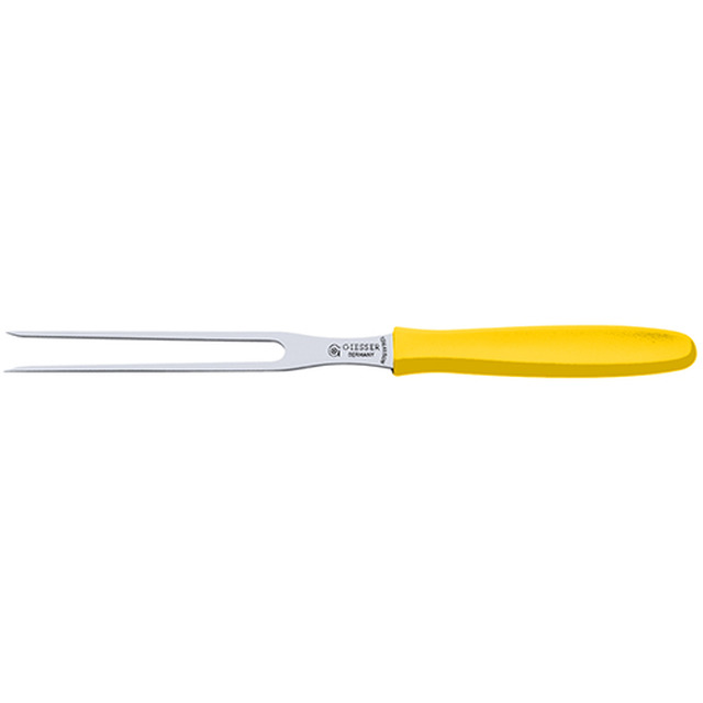 Fourchette, manche jaune 24 cm
