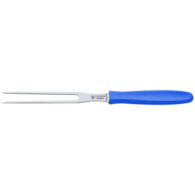 Fourchette, manche bleu 24 cm