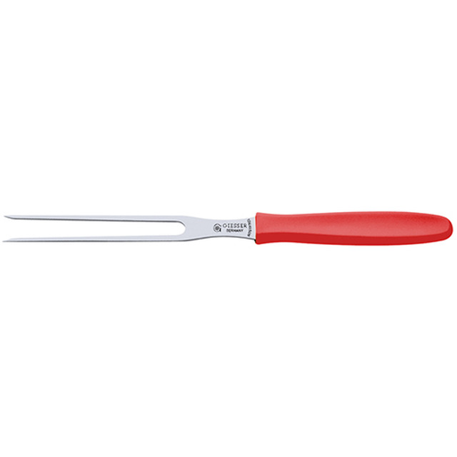 Fourchette, manche rouge 24 cm