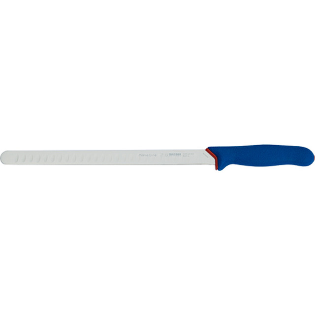 Couteau à trancher PrimeLine, bleu 30 cm, alvéolé