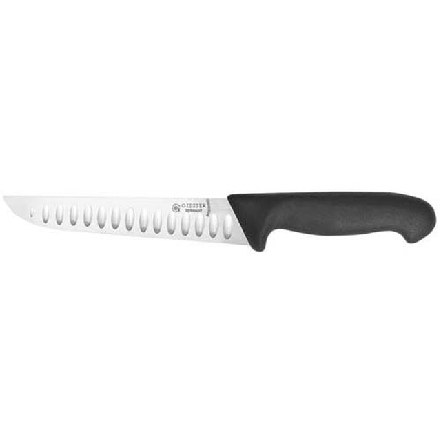 Couteau à découper, manche en plastique 21 cm, lame large, alvéole