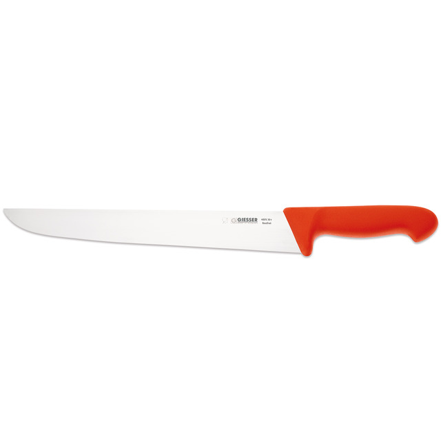 Couteau à découper, rouge rouge, 30 cm, lame large