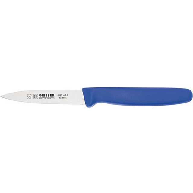 Pèle-legumes, bleu 8 cm, une pointe