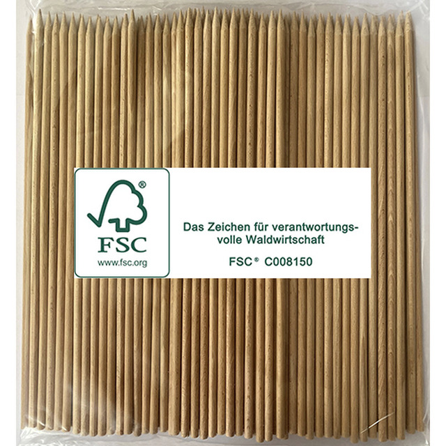 Brochettes hêtre, env. 500 pcs. 250 x 6 mm
