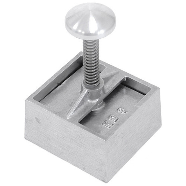 Presse pour hamburger, carré, aluminium 8,5 x 9,5, pour des burgers de 80 - 160g