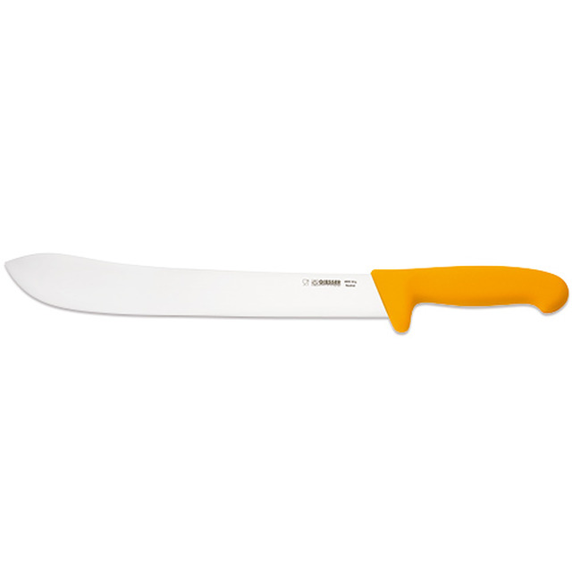 Couteau à découper, jaune 30 cm, lame large