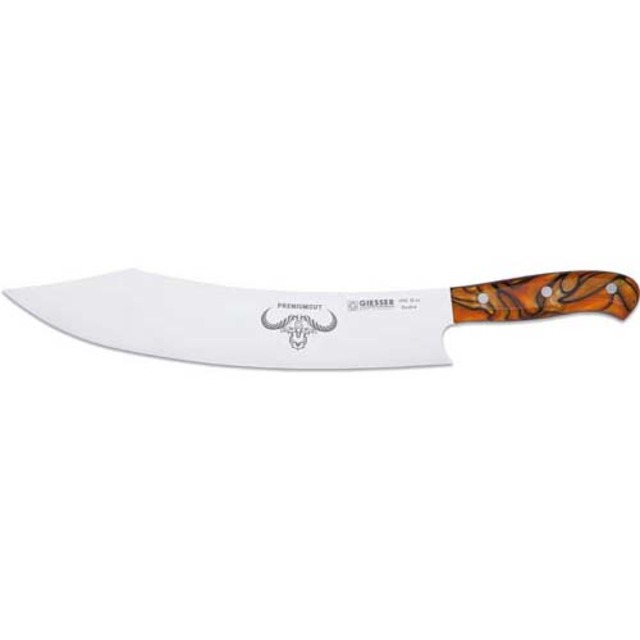 PremiumCut Barbecue No. 1 30 cm, manche en acrylique, Spicy Orange