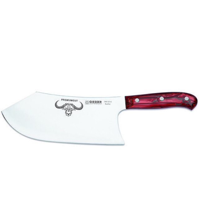 PremiumCut Butcher No. 1 22 cm, manche en acryl, Red Diamond