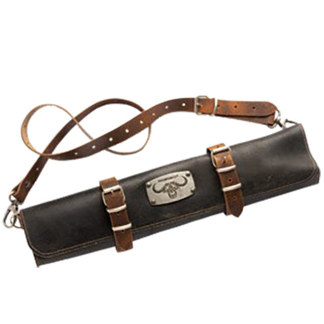 PremiumCut trousse pour couteaux pour 5 pièces, vide, cuir noir